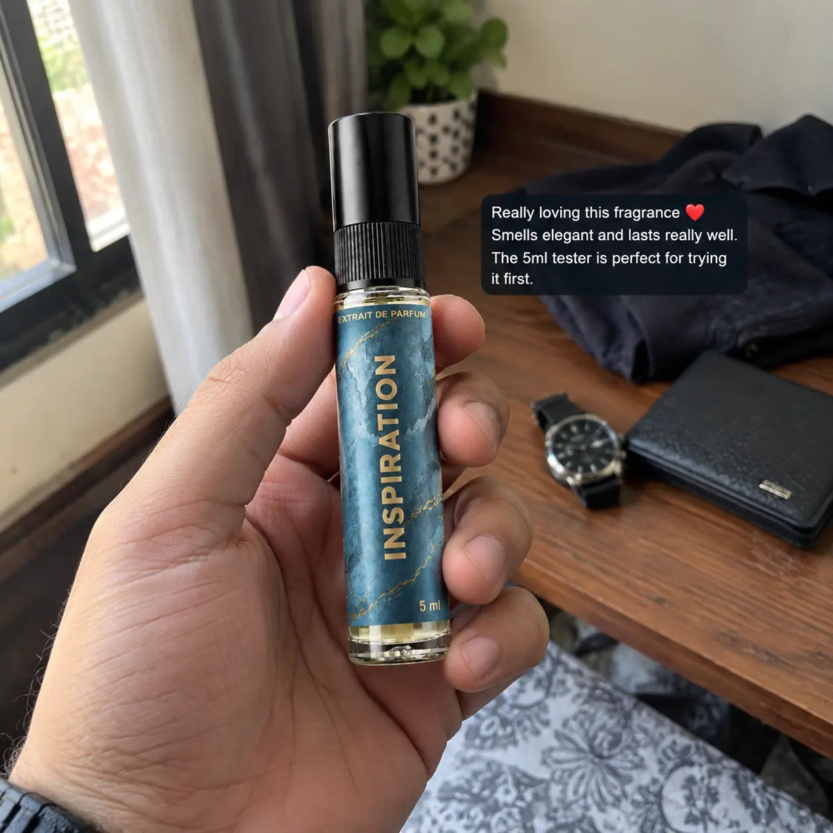 Impression of LV Imagination | 5ml Perfume Tester for Men | Fresh Citrus Aromatic Woody