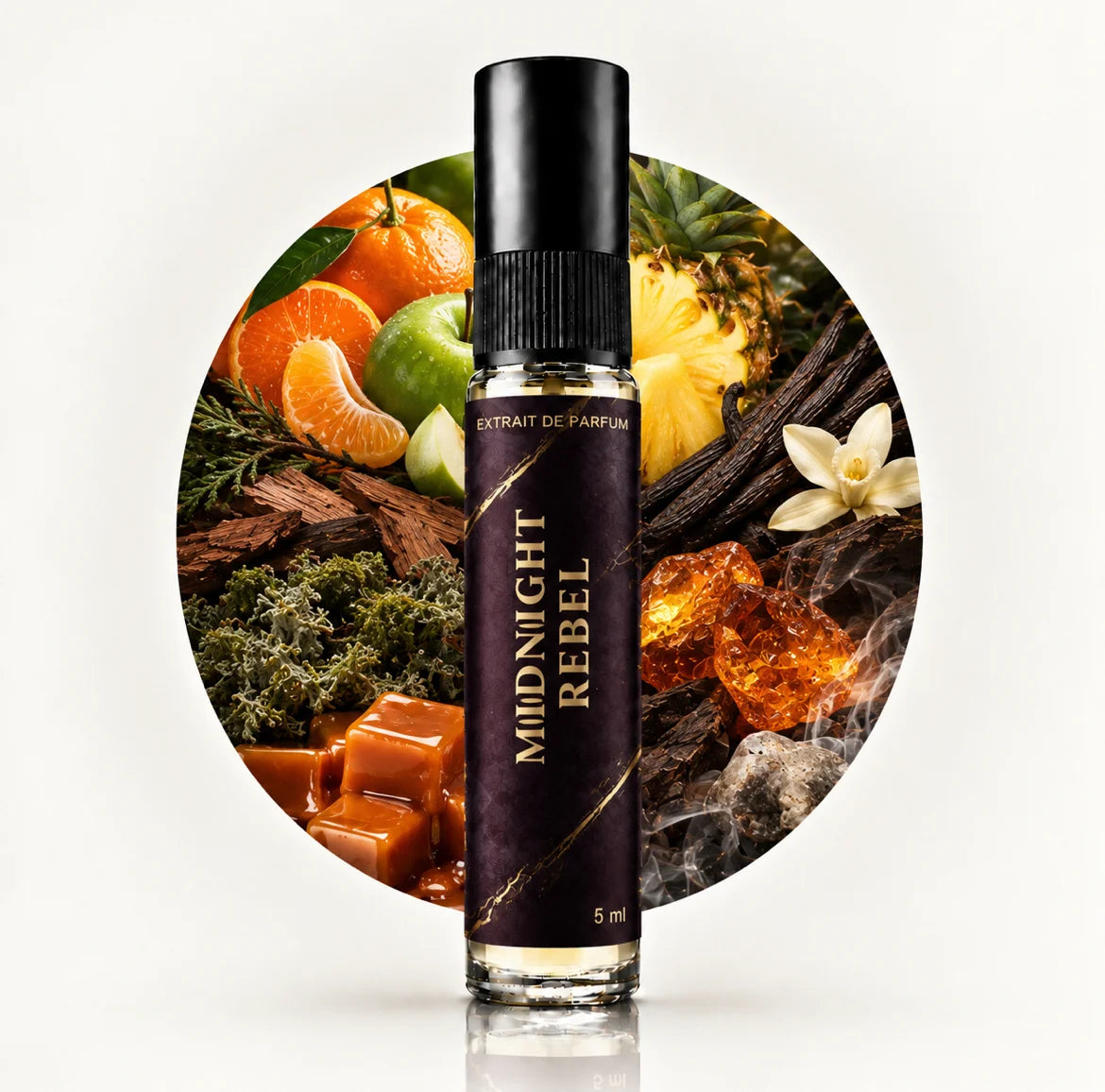 Impression of 9 PM Rebel | 5ml Perfume Tester for Men | Spicy Woody Amber