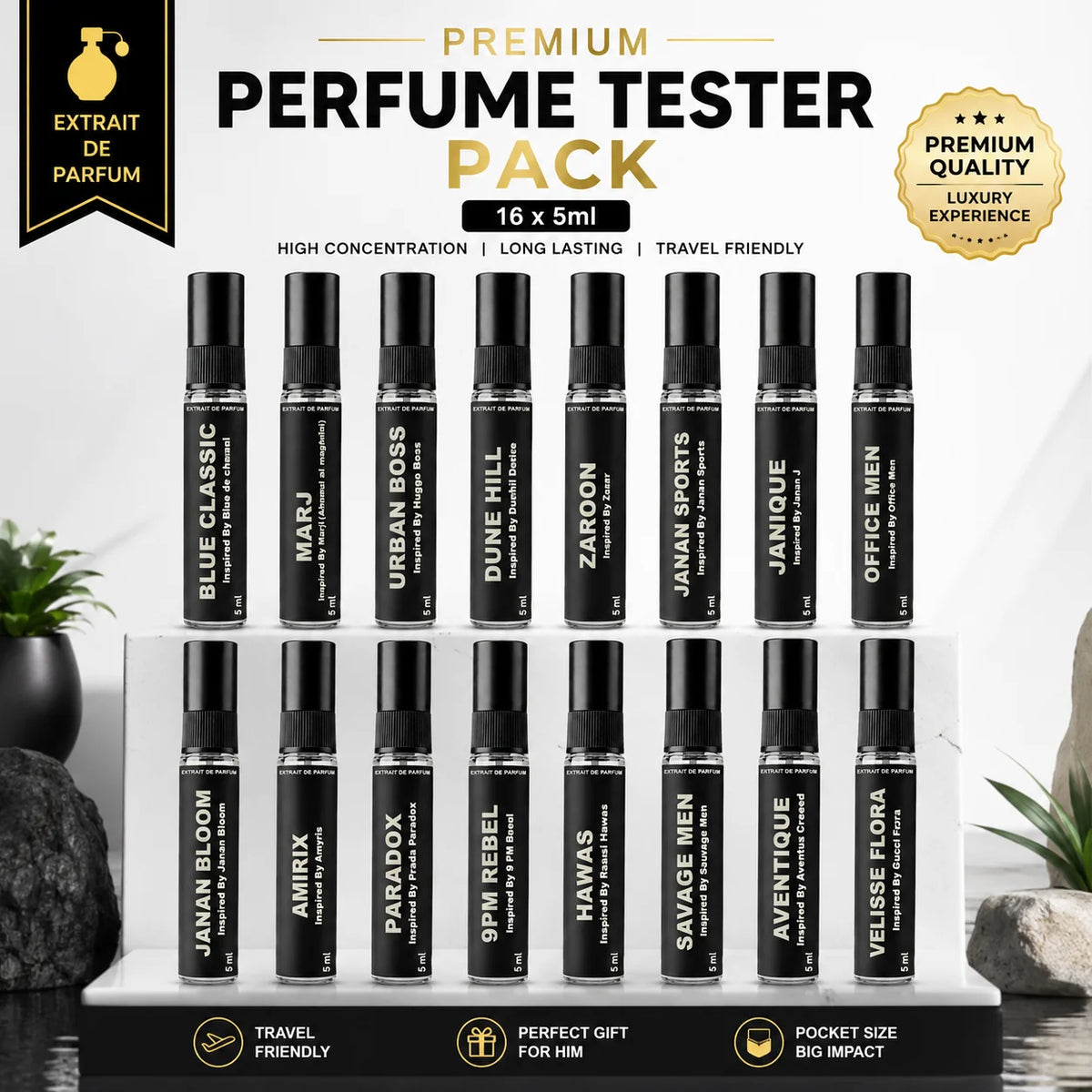 Sparkline Perfume Tester Set – 5ML Each | Try Before You Buy