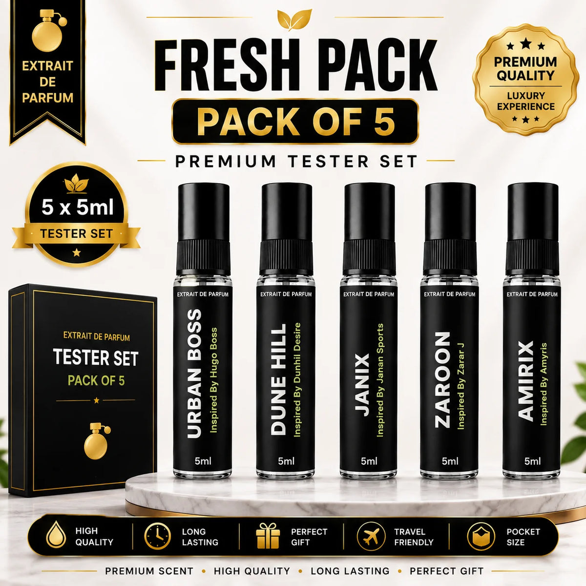 Sparkline Perfume Tester Set – 5ML Each | Try Before You Buy